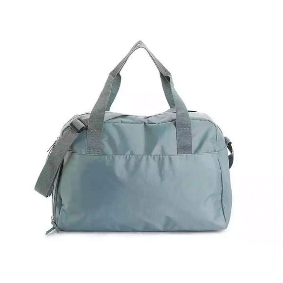 DSW  Blue Gym Bag Nylon-Top zip closure 17" L x 7½" W x 12" H NEW - Picture 2 of 9